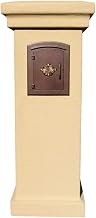Man-STUCOL-BT Manchester Stucco Column for Mailbox in Tan Color