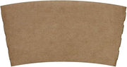 Karat [1,000 ct] Coffee Cup Sleeves Traditional Corrugated Coffee Cup Jackets for 10 oz to 24 oz Cups, Recyclable & Disposable (C5300 Kraft)