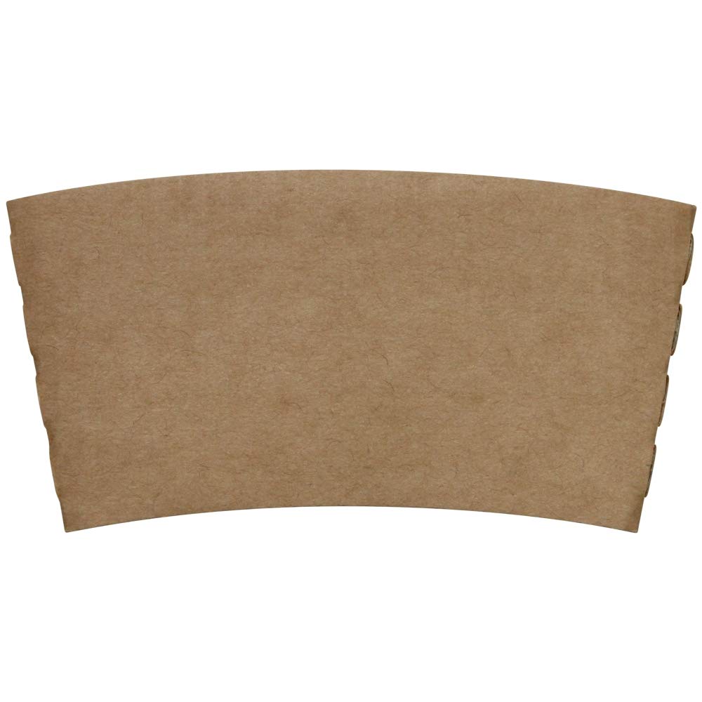 [1,000 ct] Coffee Cup Sleeves Traditional Corrugated Coffee Cup Jackets for 10 oz to 24 oz Cups, Recyclable & Disposable (C5300 Kraft) by Karat – Model C5300 (Kraft)