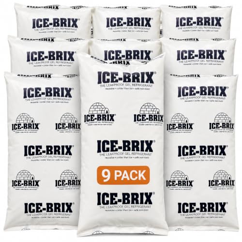 BOX USA 9-Pack Large 10x6 / White / Classic Cold Packs
