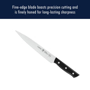 Dynamic Razor-Sharp 15-Piece Knife Set by HENCKELS – 15-pc, Stainless Steel, Brown, Model 17571-015
