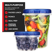 Stock Your Home 16 Count / Blue / 32.0 ounces Container Sets