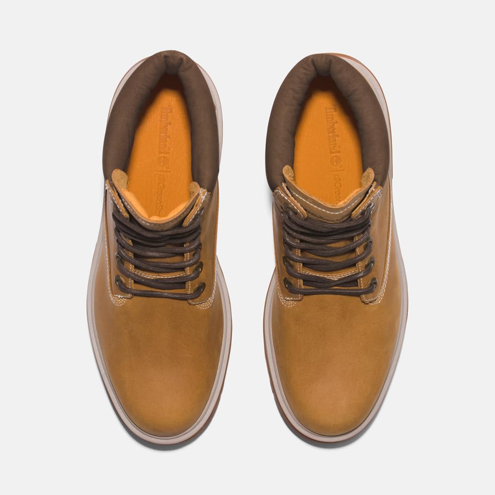 Men's Arbor Road 6 Inch Waterproof Boot by Timberland – 7, Leather, Wheat Full Grain