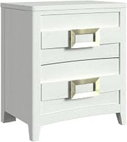 Picket House Furnishings Chett 2-Drawer Nightstand with USB in White