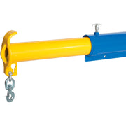 Forklift Telescoping Jib Boom Crane by Global Industrial – 86.6"L x 32"W x 12.2"H, Alloy Steel, Blue, Model F7723