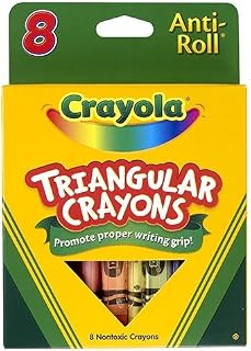 20 Pack CRAYOLA LLC FORMERLY BINNEY & SMITH CRAYOLA TRIANGULAR CRAYONS 8 COUNT