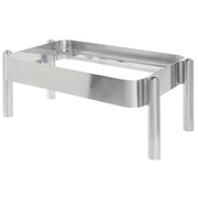 Full Size Chafer Frame Modern Style Stainless Steel - 26 2/5" L x 14 9/10" W x 9 1/2'H by HUBERT – Stainless Steel, Silver, Model C104