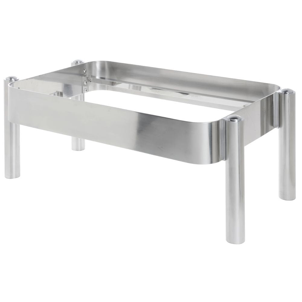 Full Size Chafer Frame Modern Style Stainless Steel - 26 2/5" L x 14 9/10" W x 9 1/2'H by HUBERT – Stainless Steel, Silver, Model C104
