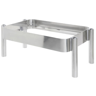 Full Size Chafer Frame Modern Style Stainless Steel - 26 2/5" L x 14 9/10" W x 9 1/2'H by HUBERT – Stainless Steel, Silver, Model C104