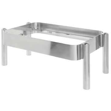 Full Size Chafer Frame Modern Style Stainless Steel - 26 2/5" L x 14 9/10" W x 9 1/2'H by HUBERT – Stainless Steel, Silver, Model C104