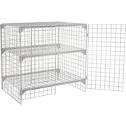 Global Industrial 4' x 2' x 4' / Grey / Industrial Storage Lockers