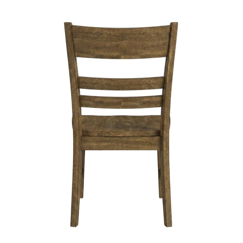 Toasted Java Ladderback Side Chairs by Starlight Canyon Home – Solid Asian Hardwood, Brown, Pack of 2