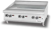 Garland GTGG72-GT72M Heavy Duty Countertop Gas Griddle with 70-7/8"W x 23"D Cooking Surface & Thermostatic Controls