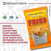 The Daily Crave Sea Salt Fries / 4.25 Ounce (Pack of 8) / 8 Seaweed Snacks