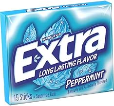 Wrigley Single Serve Peppermint Extra Gum - 15 Piece, 10 per pack -- 12 packs per case.