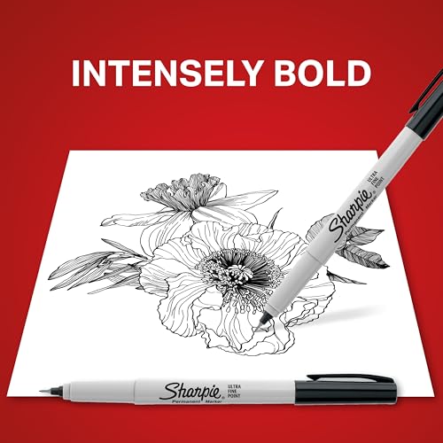 Sharpie 1 Count (Pack of 1) / Red / Standard Packaging Permanent Markers