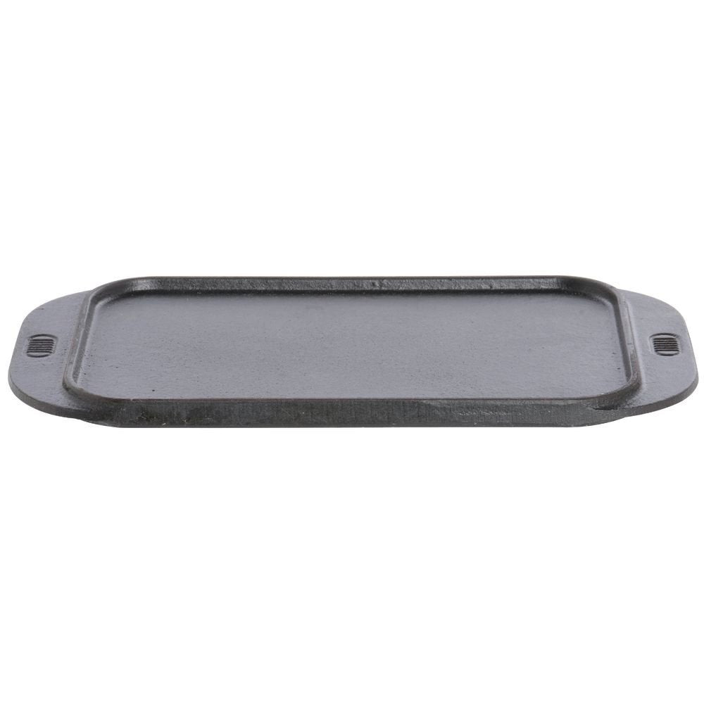 Cast Iron 11.75 x 6.25 Rectangle Tray by World Tableware – 11.8" x 6.3" x 0.5", Cast Iron, Black, Model CIS-19
