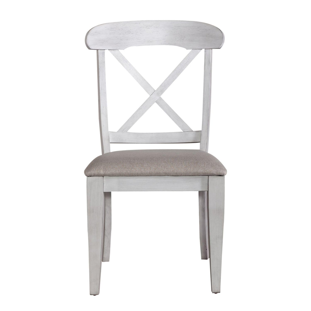 Liberty Furniture Ocean Isle 7 Piece Rectangular Table Dining Room Set Traditional - 6 X Back Side Chairs - Antique White & Weathered Pine by LIBERTY FURNITURE INDUSTRIES, INC. –