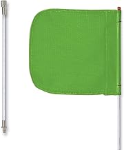 Checkers Heavy Duty Collapsible Quick Disconnect 12" Green Warning Whip