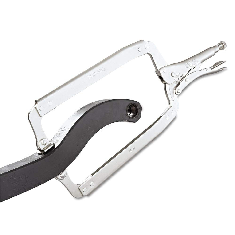 Tools Original Vise Grip Locking C-Clamp with Swivel Pad Tip by IRWIN – 18", Alloy Steel, Silver