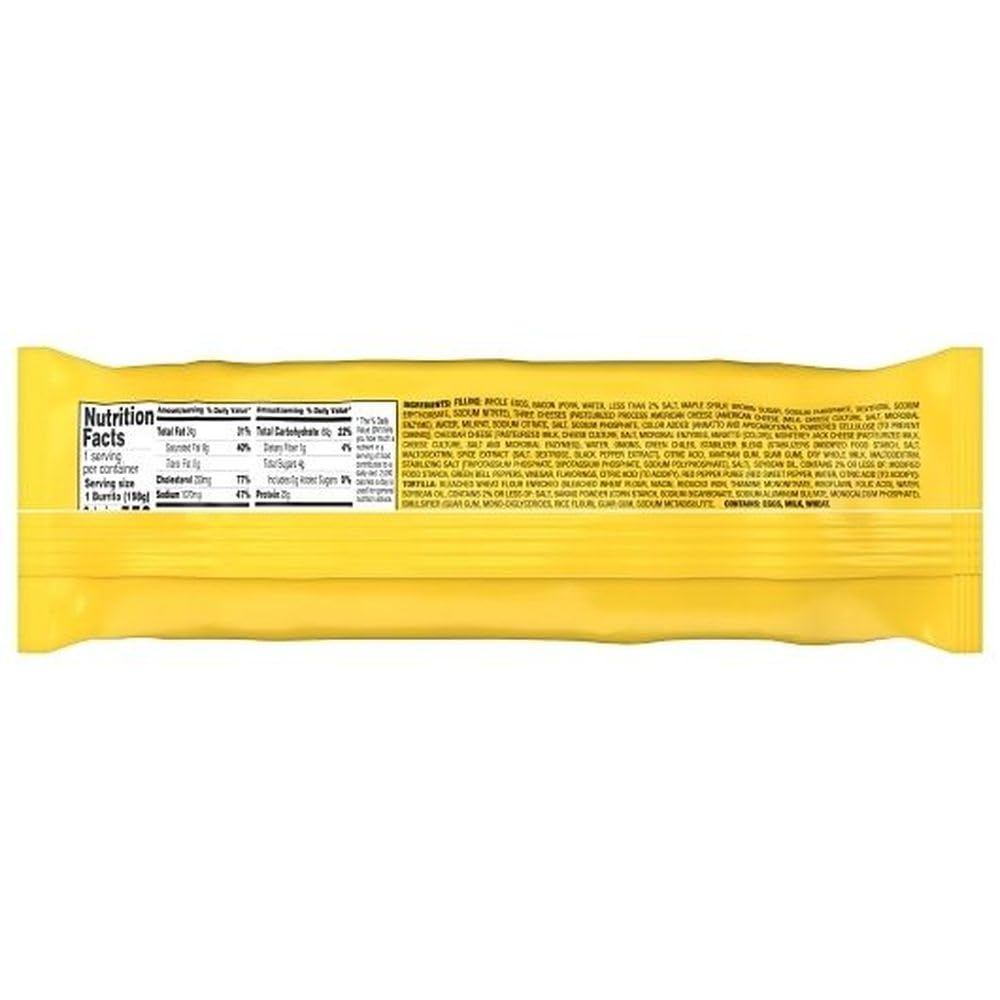 Bacon Egg and Cheese Burrito by Don Miguel – 7 Ounces, Pack of 12