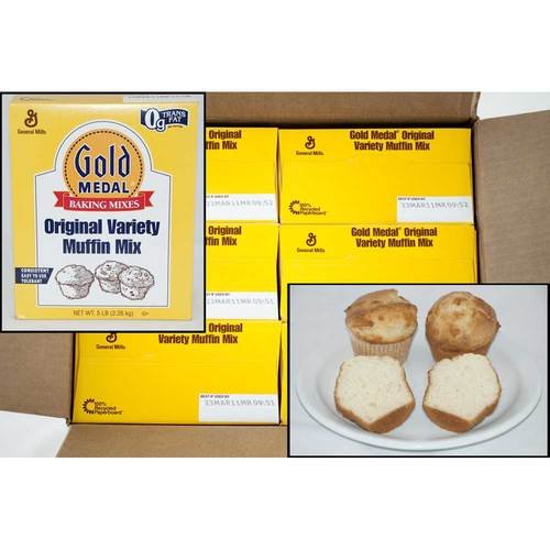 Gold Medal Original Variety Muffin Mix 6 Case 5 Pound by General Mills – 5 LB, Pack of 6