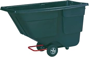 Rubbermaid Commercial Products Rubbermaid Commercial Polyethylene Tilt Truck, Heavy Duty 2300-Pound Capacity, Black, for Distribution Centers/Warehouse/Manfacturing/Construction