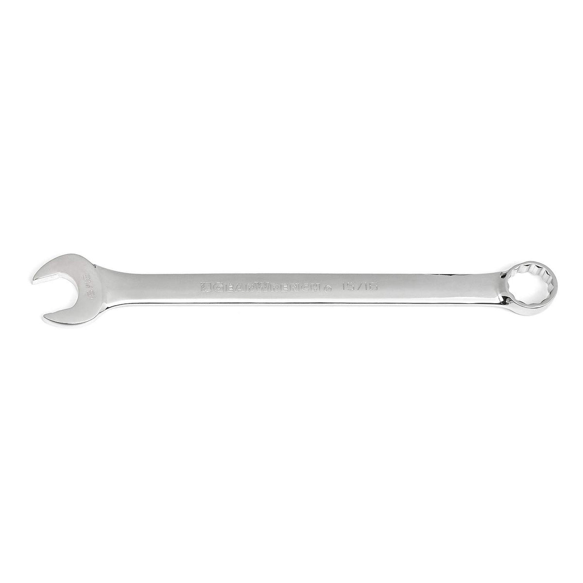 12 Pt. Long Pattern Combination Wrench by GearWrench – 24mm, Alloy Steel, Silver, Model 81663