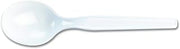 Dixie 5.75" Medium-Weight Polystyrene Plastic Soup Spoon by GP PRO (Georgia-Pacific), White, SM207, 1,000 Count (100 Spoons Per Box, 10 Boxes Per Case)