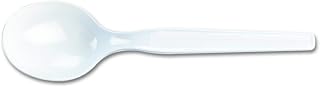 Dixie 5.75" Medium-Weight Polystyrene Plastic Soup Spoon by GP PRO (Georgia-Pacific), White, SM207, 1,000 Count (100 Spoons Per Box, 10 Boxes Per Case)