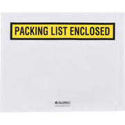 Panel Face Envelopes by Global Industrial – One Size, Plastic, Clear, Model FD-1C-9046