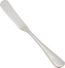 Winco 8" Stainless Steel Butter Spreader (Set of 12) | Dishwasher safe, Heavy-duty, Great for Butter, Spreads, Bread Service and Table Service
