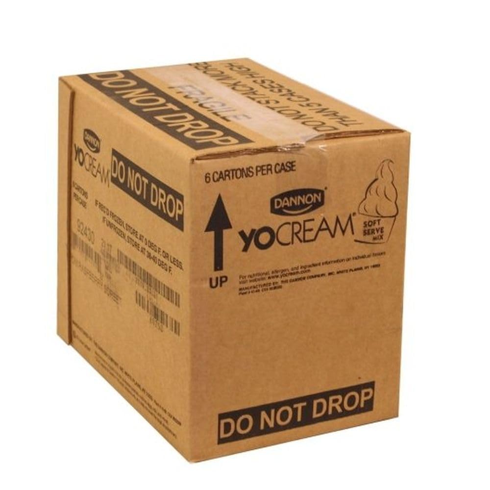 Yocream Pomegranate Raspberry Soft Serve Sorbet Mix by DANNON – 8.3 inches (W) x 10 inches (H) x 12.5 inches (L), Pack of 6
