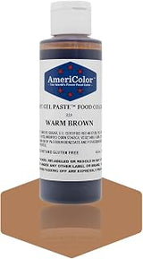 AmeriColor WARM BROWN SOFT GEL PASTE 4.5 OZ Cake Decorating