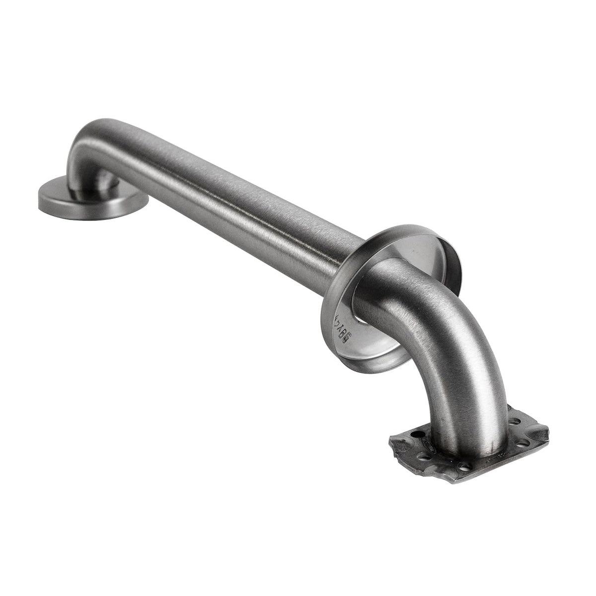 Stainless Steel Straight Grab Bar with Satin-Finish by Bobrick – 18 in, Stainless Steel, Satin Finish, Model 5806x18