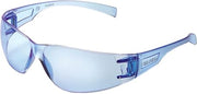 Global Industrial Frameless Safety Glasses, Scratch Resistant, Blue Lens, Lot of 12