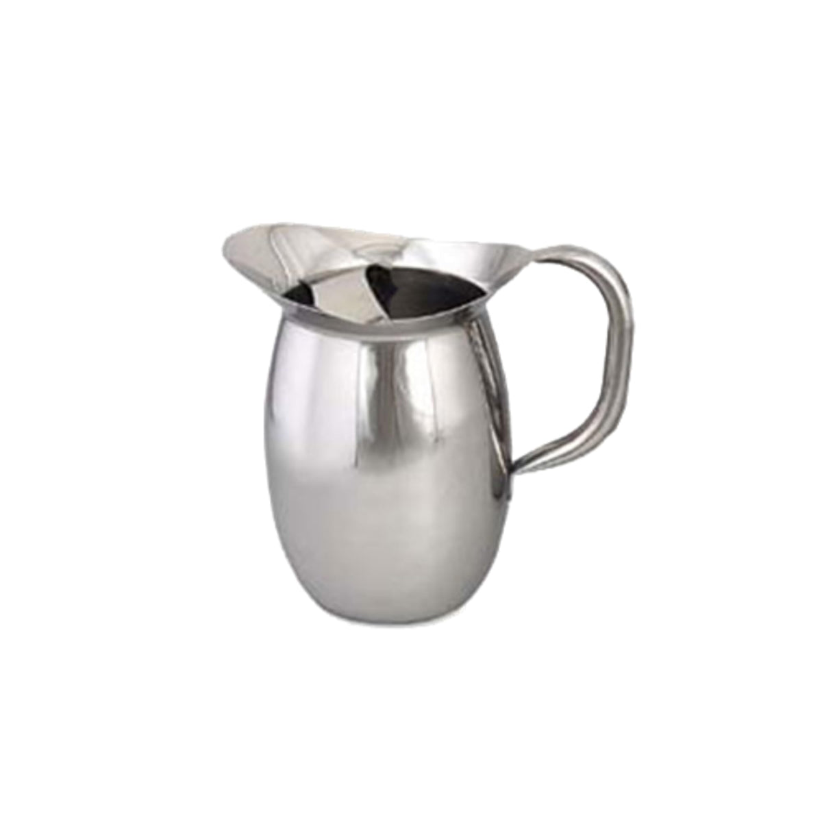 Browne 2 qt Stainless Steel Bell Pitcher w/Guard by Browne Foodservice – 64 Ounces, 64.0 fluid_ounces, Stainless Steel, Multicolor, Model 8202G