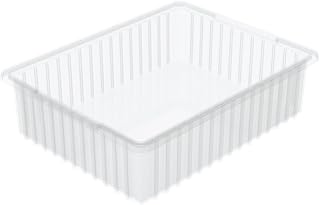 Akro-Mils Divider Box, 22-3/8 X 17-3/8 X 6 in, Clear