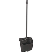 Global 13"W Lobby Upright Dust Pan by Global Industrial – 12"L x 12"W x 4"H, Plastic, Black, Pack of 6, Model 345-NC