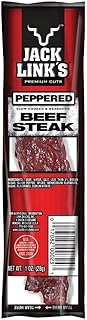 Jack Link's Premium Cuts Beef Steak, Peppered, Jumbo, 1-Ounce (Pack of 12)