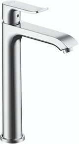 hansgrohe Metris Bathroom Faucet, 1 Hole, , Bathroom Sink Faucet for Vanity with Pop-Up Drain Assembly, 1.2 GPM, Chrome, 31183001