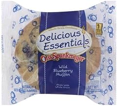 Otis Spunkmeyer Whole Grain Wild Blueberry Muffin, 4 Ounce -- 48 per case.