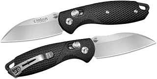 Camillus Cuda Bolt 6.75" 440 Stainless Steel Sliding Lock Knife - Compact Durable Corrosion-Resistant Everyday Carry Folding Pocket Knife with Cuda Lock Mechanism