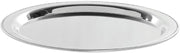 HUBERT Serving Tray Stainless Steel Round with Beaded Edge - 13" Dia x 3/4" H