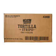 Fresh Gourmet Tri Colored Tortilla Strips by Sugar Foods – Pack of 100