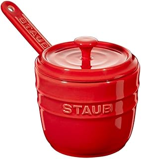 ZWILLING J.A. Henckels 40511-800 Staub Sugar Bowl with Ceramic Spoon, Red, 12.7 x 12.7 x 10.16 cm