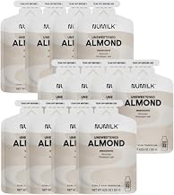 Pouches 12-Pack - Unsweetened Almond - Creamy Plant-Based Milk in Seconds - Easy-to-Use With the Numilk Nut Milk Maker Machine - Dairy Free Beverage - One Pouch Makes 32oz