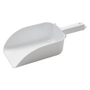 Barmaid 82 oz Flat Bottom Scoop with Hook Handle by Winco – White, Model CR-835W-N