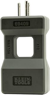 KLEIN TOOLS 69409 Line Splitter for Clamp Meter, Measures up to 15A Current Draw, 10x Measurement, Designed for North American Outlets