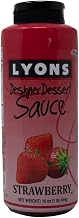 Lyons Strawberry Designer Dessert Sauce (Pack of 12 Bottles)